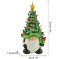 thumbnail image 3 of Lighted Christmas Gnomes Tree, 8 Inch Faceless Old Man Ceramic Christmas Tree, Mini Prelit Hand Painted Christmass Trees That Light Up, DIY Resin Gnomes Ornament for Tabletop Home Room(1pc), 3 of 8