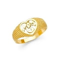 thumbnail image 1 of FB Jewels 14K Yellow Gold Mothers Fashion Anniversary Ring Size 11, 1 of 1