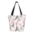 thumbnail image 1 of Fotbe Paris Bolsa de Playa con Estampado, Bolsa de Hombro, Bolsa de Mano Espaciosa, Bolsa de Viaje Ligera, Bolsa de Compras Versátil, 1 of 6
