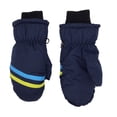 thumbnail image 2 of 1 Pair 3-6 Years Kids Mittens Waterproof Winter Ski Warm Sherpa Lined Long Cuff, 2 of 8