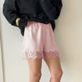 thumbnail image 4 of Ashirexll Plus Size Underwear for Women, Ladies Underwear Panties, Fashion Casual Lace Satin Shorts Elastic Waist Sleepwear Pants, 4 of 5