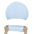thumbnail image 5 of Unique Bargains 1 Pc Silicone Waterproof Water Drops Embossed Swim Cap Light Blue, 5 of 5