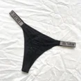 thumbnail image 2 of Victoria's Secret String en Satin avec Strass Lingerie Sexy en Dentelle Culottes pour Femmes String Menstruel LUHAN, 2 of 7