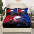 thumbnail image 3 of Erosebridal Baseball Bed Sheets Set Queen Size,Sport Theme Bed Sheets Queen,Geometric Decor, 3 of 7