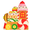 Blow Mold Candy Train#6, variant on Red Blow Mold Reflector Christmas Porch Decoration Light Up Gourd Ornament Waterproof LED Green Light for Yard Garden