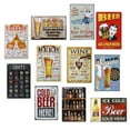 thumbnail image 4 of Billuyoard Pegatinas de pared Decoraciones de pared Bar Retro Metal Decorativo Restaurantes Artesanías Pintura de hierro Placa de pared 20x30cm Decoración del hogar, 4 of 4