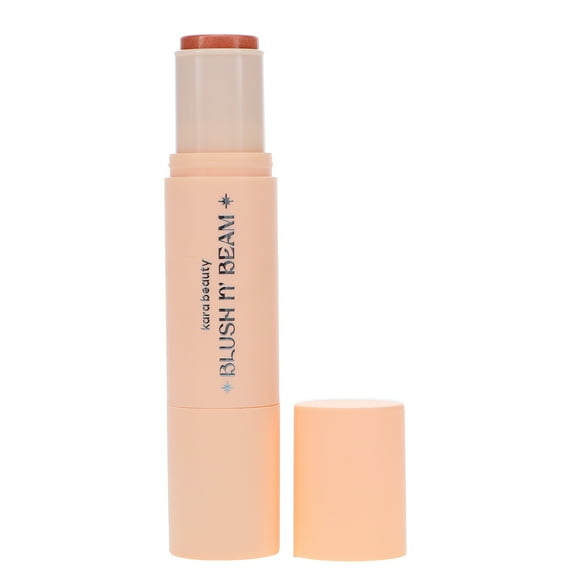 Kara Beauty Blush N' Beam Highlighter & Blush Stick True Coral   Luxe Peach 0.5 oz