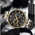 thumbnail image 2 of Reloj Curren Análogo Hombre Caballero Acero Original 8427 Color de la correa Plateado/Blanco Color del fondo Silver Gold Black, 2 of 6