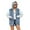 Blue, variant on XBASW Women's Hooded Denim Vest Summer Jean Waistcoat Summer Loose Sleeveless Jacket S-XL