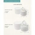 thumbnail image 4 of LAMINET 6 Piece Quilted Dinnerware Storage Starter Set - Includes 4 Plate Cases, 1 Cup Case & Platter Case - White 6400AC-FBM, 4 of 8