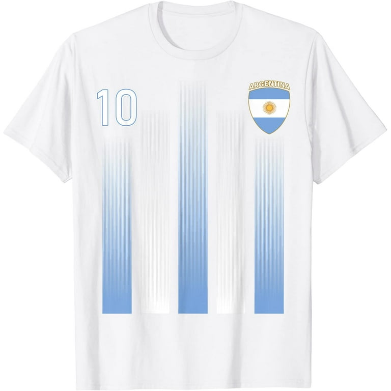 Argentinaian Jersey Argentina Soccer Jersey 10 Football Fan T-Shirt 