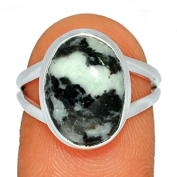 Zebra Jasper 925 Sterling Silver Ring Jewelry s.6.5 BR58082