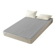 thumbnail image 1 of Queen Size Mattress Topper, Slip Resistance Soft Comfortable Breathable Easy Care Quilted Bed Pad for Home Hotel, 1 of 8