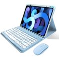thumbnail image 1 of iPad mini6 Keyboard Case with Mouse Cute Round Keys Detachable Bluetooth Keyboard Slim Smart Cover with Pencil Holder, 1 of 5