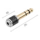 thumbnail image 4 of Adaptador de audio mini con conector jack macho de 6,35 mm a conector hembra de 3,5 mm, conector para auriculares y micrófono, cable auxiliar., 4 of 8