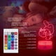 thumbnail image 5 of Luz nocturna LED COBIKU 3D Illusion, control remoto de 16 colores, 5 of 8