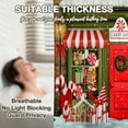 thumbnail image 5 of Merry Christmas Shower Curtain Christmas Bathroom Curtain Winter Shower Curtains for Bathroom Fabic Xmas Candy House Bath Decor with Hooks Polyester-48"W x 72"L (Pack of 1), 5 of 7