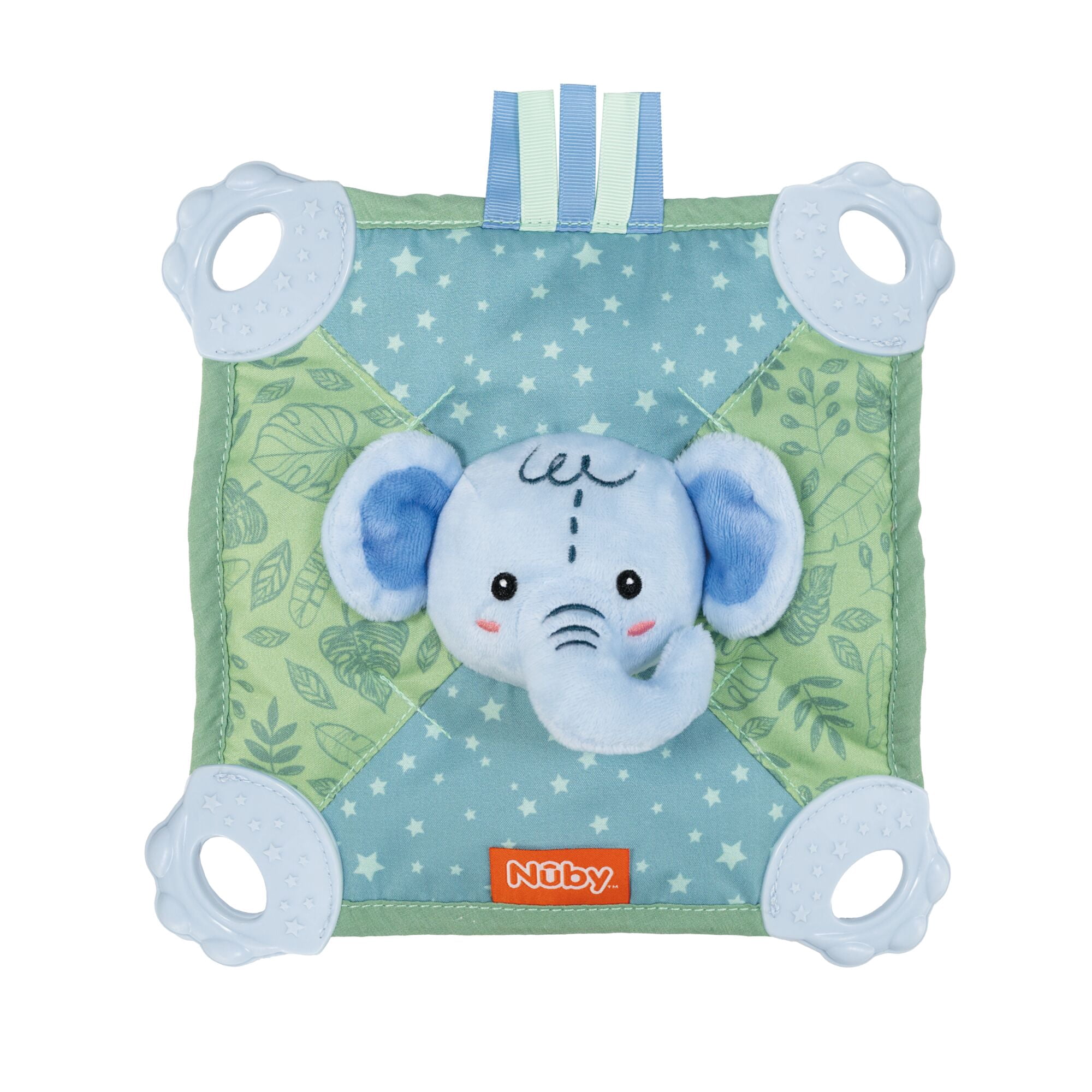 Nuby Plush Elephant Teething Blankie for Babies