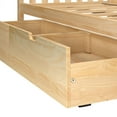 thumbnail image 6 of Max & Lily Full Size Bed Frame with Storage Drawers, Solid Wood Platform Bed for Kids, 6 of 10