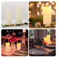 thumbnail image 4 of Set de 9 velas LED sin llama Biyanuo con mando a distancia, color marfil, 4 of 7