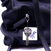 Nadex Slotted Key Tags, White, Pack Of 20 Tags