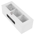 thumbnail image 5 of Caja de almacenamiento para bolsitas de té con sistema de bambú de 3 compartimentos, organizador de joyas, caja de té, organizador de azúcar de madera, 5 of 5