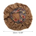 thumbnail image 2 of Unique Bargains Women Flowered Shower Cap Black 1 Pc Champagne, 2 of 5