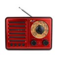 thumbnail image 1 of Portable Radio, Battery Operated Radio with Extra Large Tuning Knob, (Red), 1 of 5