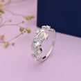 thumbnail image 3 of Mooneye Solitaire Round 6mm Blue Topaz 925 Sterling Silver Cocktail Women Graduation Gifts Ring, 3 of 8