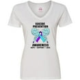 thumbnail image 3 of Inktastic Suicide Prevention Awareness Hope Support and Love Women's V-Neck T-Shirt, 3 of 5
