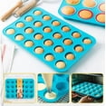 thumbnail image 6 of Katbite 24 Cups Blue Silicone Muffin Pan, Non-stick BPA Free Cupcake Pans for Baking, 6 of 7