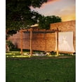 thumbnail image 6 of Riedhoff 10 x 10 Ft Wood-Grain Aluminum Outdoor Pergola with Retractable Canopy Sun Shade,Gray, 6 of 7