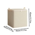 thumbnail image 2 of Extra Large Heavy Duty Storage Organizer Bags For Moving Home Bedroom Clothes Blanket Capacity With Handles Wavy Grey Design, 2 of 4