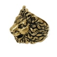 thumbnail image 2 of Pre-Owned Gucci Lion Head Ring, #25, Gold, Size 24, Animal Print, Plated, Aged 398601 I4600..., 2 of 8