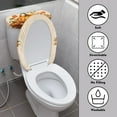 thumbnail image 3 of HELLHERO Pumpkin and Maple Leaves Toilet Lid Cover Elastic Edge & Easy to Clean Toilet Seat Cover Replacement Stays in Place 2 Piece, 3 of 5