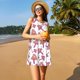 thumbnail image 3 of Easygdp Purple Mushroom para Vestido Transpirable de Mujer, Vestido Suelto de Manga Corta con Pliegues y Bolsillos para el Verano, 3 of 7