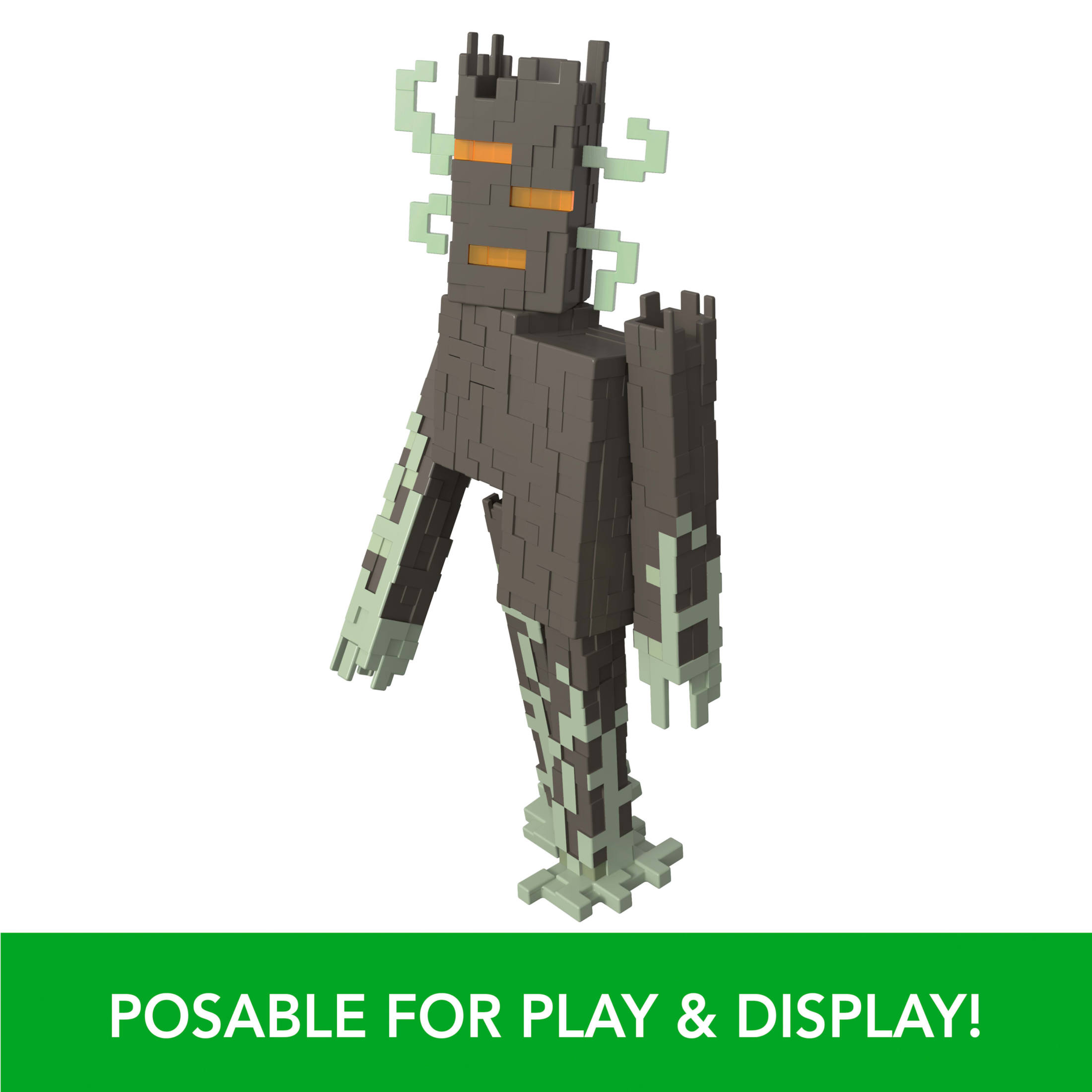 Minecraft La Criatura Rechinante Figura de Acción con Luces Interactivas, Sonidos y Accesorio, Coleccionable de 8 Pulgadas 4