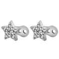 thumbnail image 3 of EHJRE 2pcs Dermal Anchor Tops and Base Titanium Steel Piercing Jewelry Star/, 3 of 9