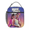 thumbnail image 4 of Bolsa térmica para el almuerzo yangshaomei con logo de GTA 6 Lucia y su pareja, enfriadores portátiles, loncheras térmicas para el trabajo, 4 of 4