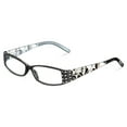 thumbnail image 3 of M Readers Women's Erin +2.00 Rectangle Reading Glasses with Case, Black, 3 of 5
