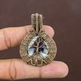 thumbnail image 2 of Natural Tree Of Life Sage Amethyst Gemstone Copper Wire Wrap Pendant 2.17", 2 of 4