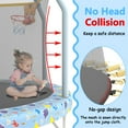 thumbnail image 2 of Toddler Trampoline with Safety Enclosure Net, Segmart Mini Trampoline with Cartoon Basketball Hoop, Recreational Trampoline with No-Gap Safe Design, Birthday Gifts for Boys & Girls, 2 of 7