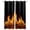 Orange, variant on Abstract Green Flame Blackout Curtains for Bedroom Living Room Darkening Curtains 63 Inches Long Flickering Fire Pattern Black Window Curtain 2 Panels Set Window Treatment Grommet Drapes 42"x63"