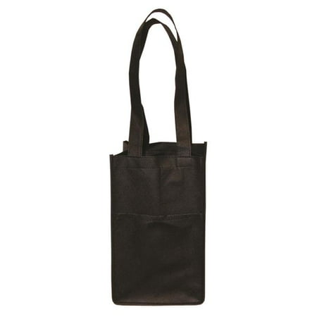 

Debco NW4908 Non Woven Four Bottle Wine Bag - Black