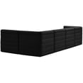 thumbnail image 3 of Meridian Furniture Quincy Black Velvet Modular Sectional, 3 of 13