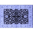 thumbnail image 1 of Ahgly Company Indoor Rectangle Oriental Blue Industrial Area Rugs, 2' x 3', 1 of 4