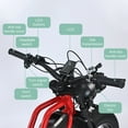 thumbnail image 4 of AKEZ Electric Bike for Adults, 48V-52V, 18AH,25AH Battery, 20" Fat Tire Dirt Bike, Retro E-Bike, 4 of 5
