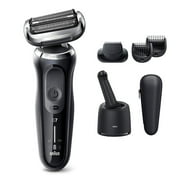 Braun Electric Razor for Men, Series 7 7075cc 360 Flex Head Electric Foil Shaver with Beard Trimmer, Rechargeable, Wet & Dry, 4in1 SmartCare Center and Travel Case