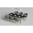 thumbnail image 6 of Ottomanson Palermos Mid Century Modern Easy Assembled Kitchen Dining Chair, Gray, Set of 2, 6 of 6