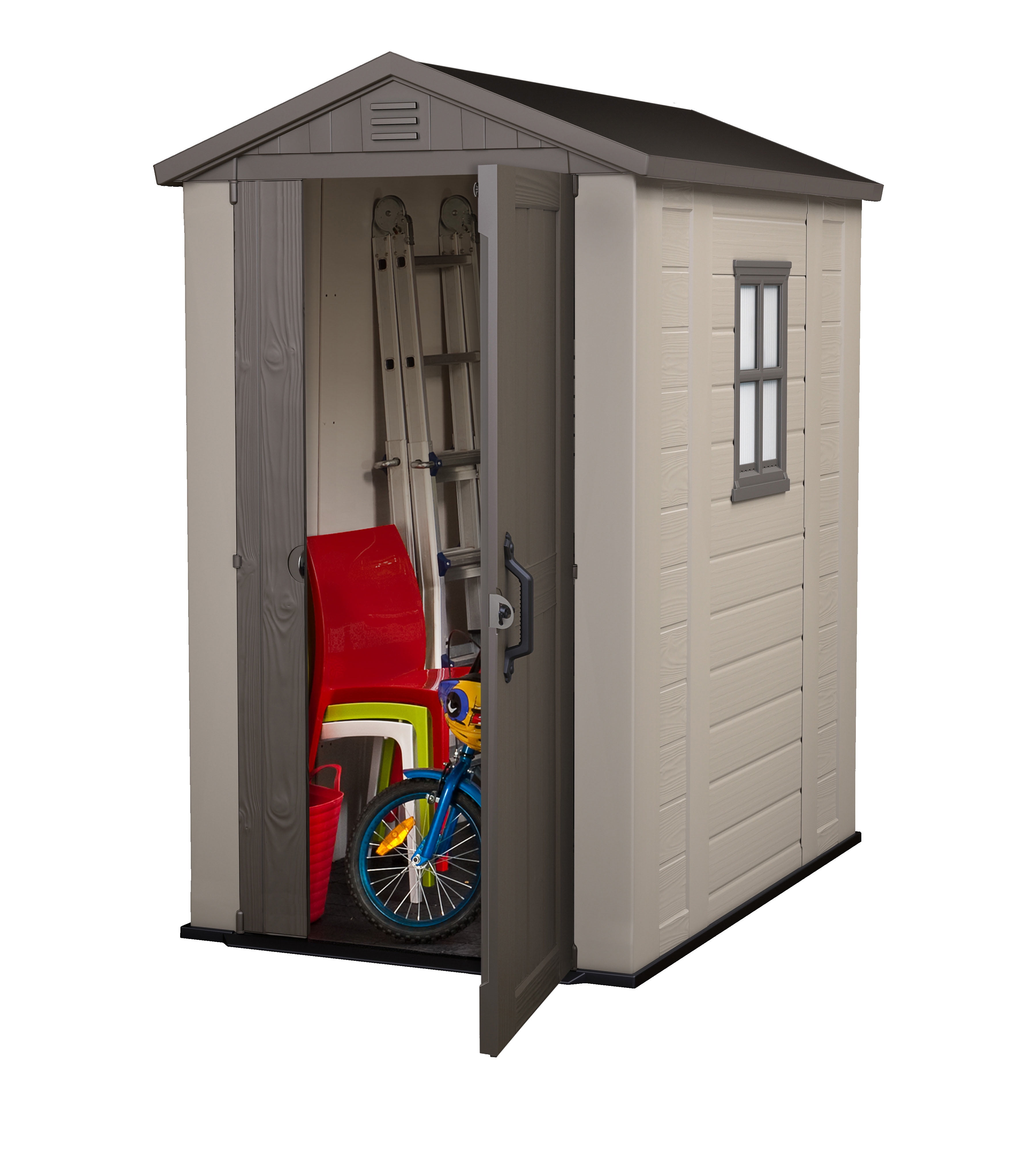 Keter Factor 4' x 6' Resin Storage Shed, All-Weather 